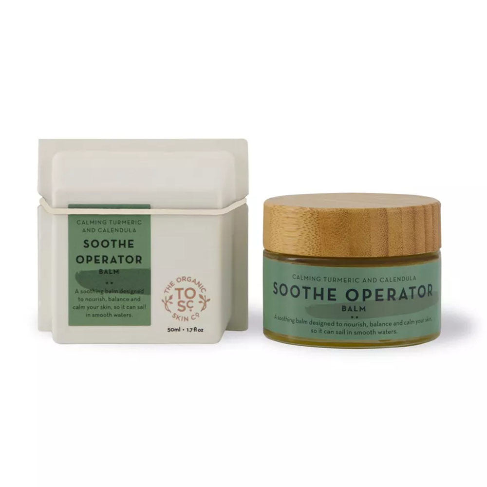 The Organic Skin Co Soothe Operator Balm, Calming Turmeric And Calendula, 1.7 Oz